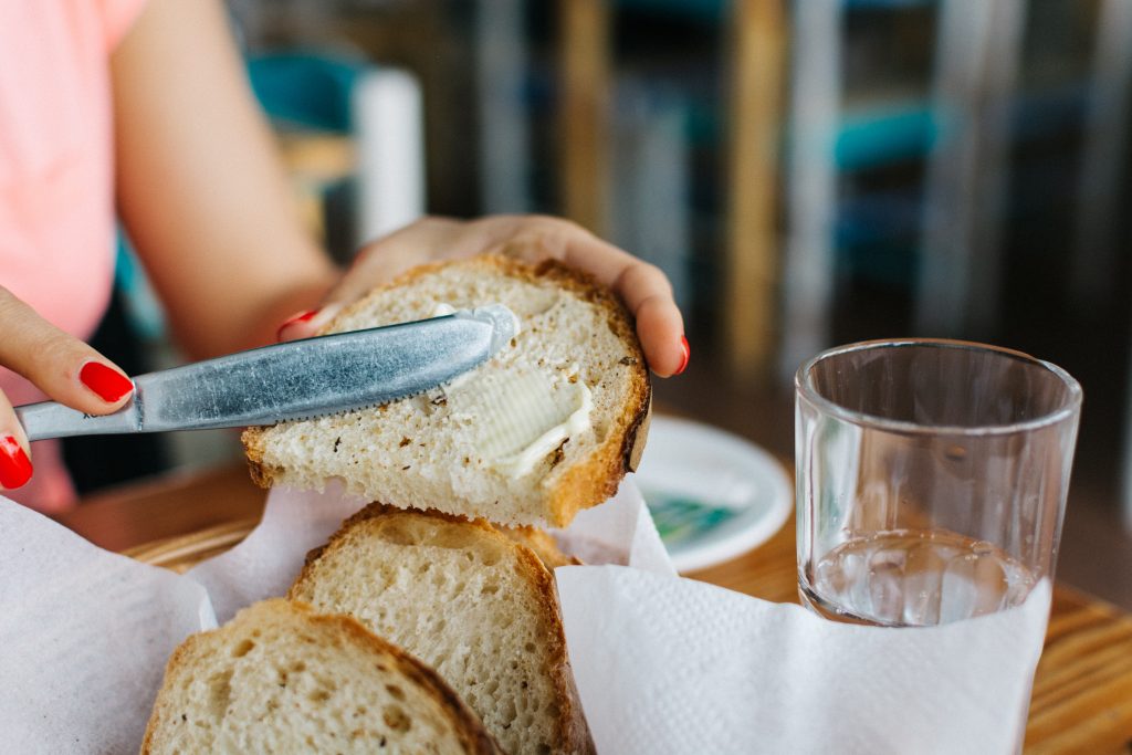 Simple bread with butter