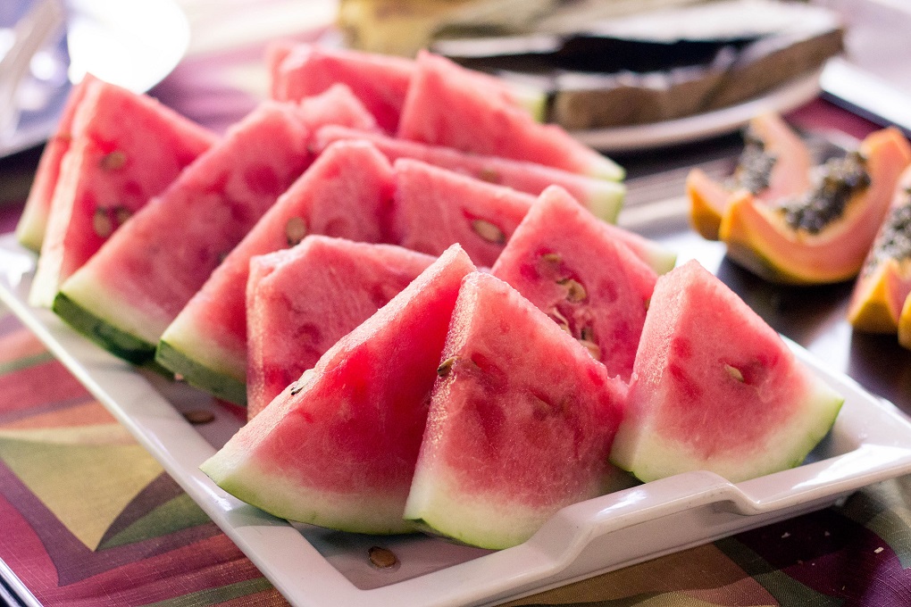 Watermelon slices.