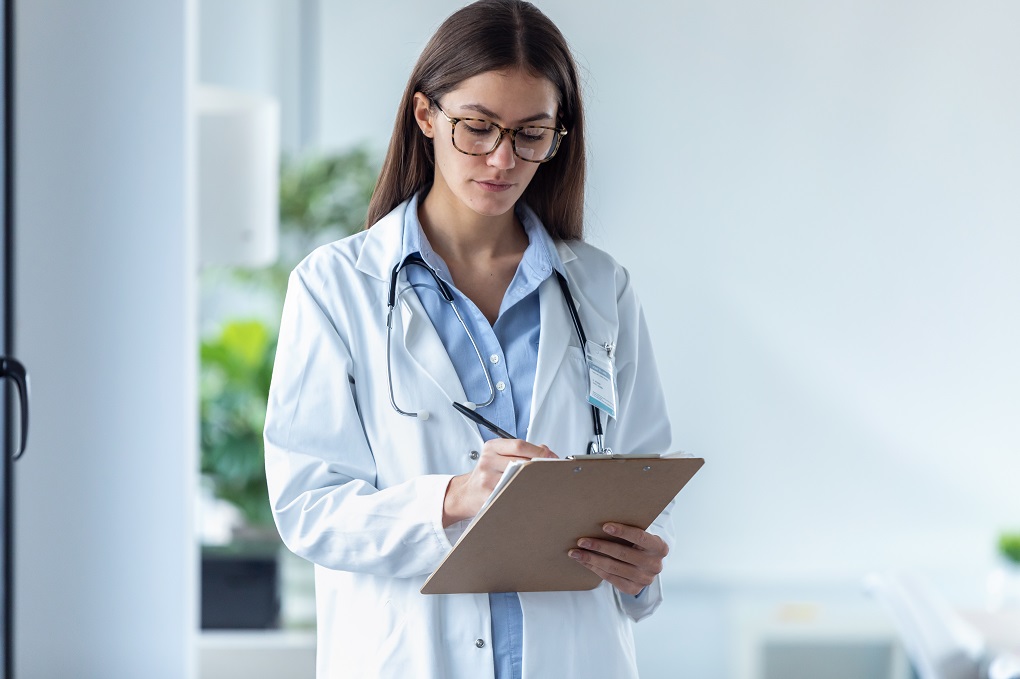 Female doctor.